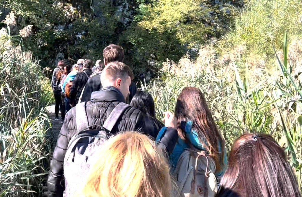 Plitvice Lakes National Park in Croatia gets over 1 million visitors a year.