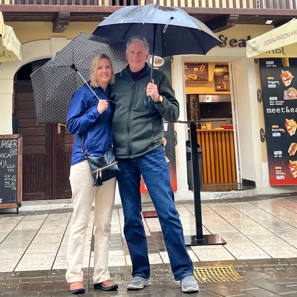 The pants I purchased in Zagreb were three inches too long.