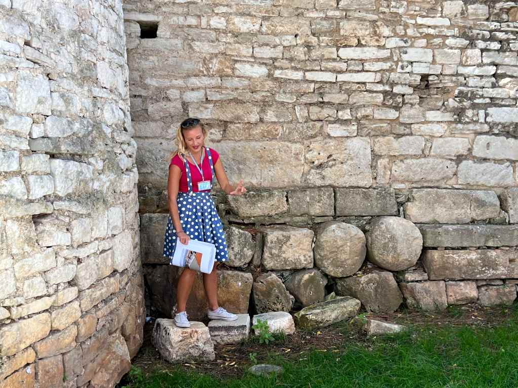 Roman wall in Pula, Croatia.