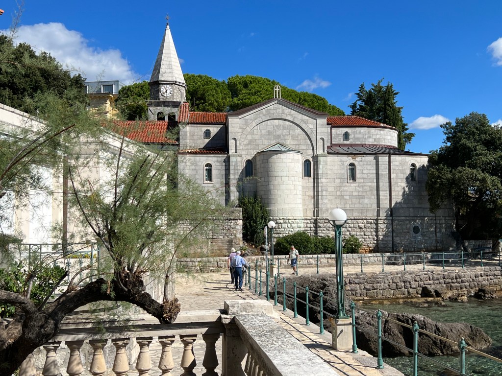 The Abbey of St. James is located on Opatija, Croatia's promenade.