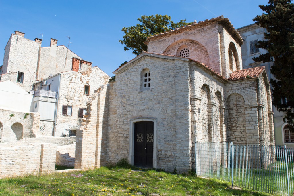 The chapel of the Church of Santa Maria Formosa is one of the few remains of the Byzantine era in Pula, Croatia.