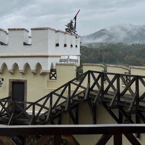 The 13th Century Trakošćan Castle is located an hour north of Zagreb in Croatia.